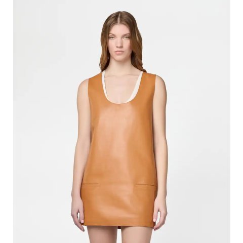 Tod's Leather Mini Dress
