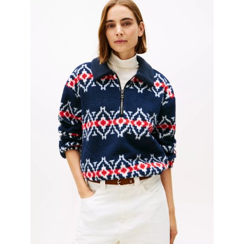 Tommy Hilfiger Sweatshirt Fair Isle Teddy Fleece