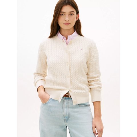 Tommy Hilfiger Lightweight Cable Knit Cardigan