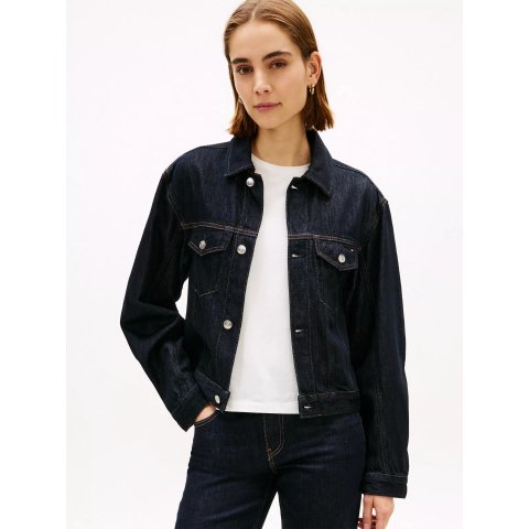 Tommy Hilfiger Pleated Denim Jacket