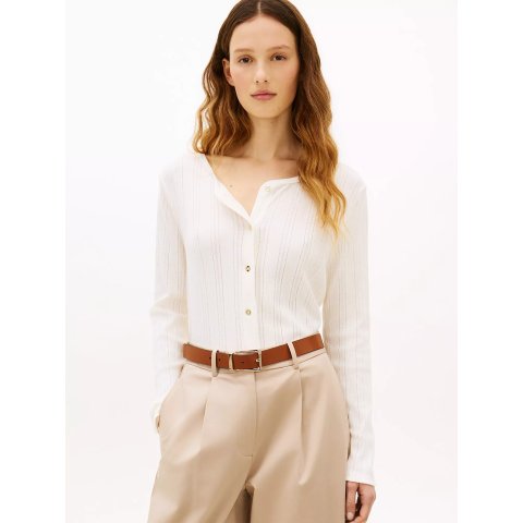 Tommy Hilfiger Pointelle T-Shirt Cardigan