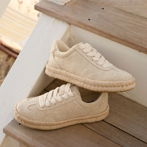 Toms Jesse Women's Espadrille Sneaker Champagne Sparkle