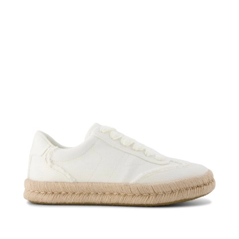 Toms Jesse Women's Espadrille Sneaker White Canvas
