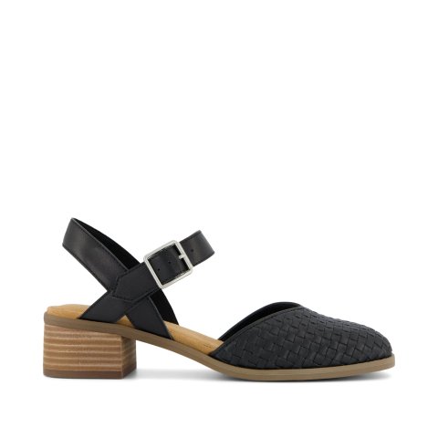 Toms Jaclyn Women’s Black Woven Heel