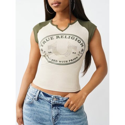 HORSESHOE ROSE Baby Tee Shirt