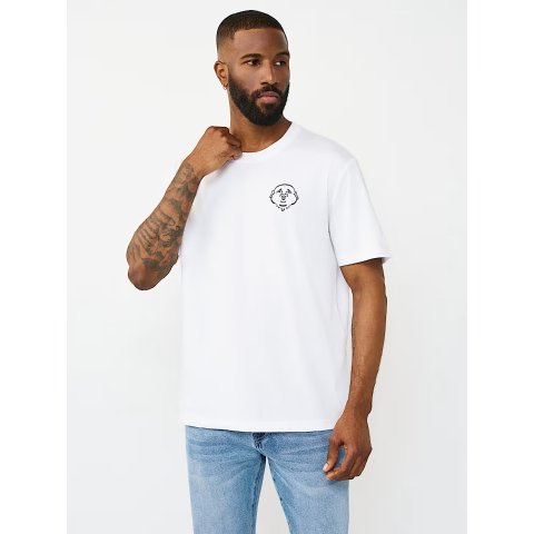 multi-logo appliqué tee