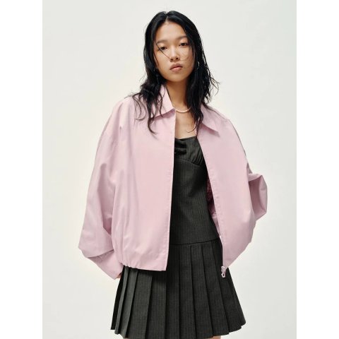 Zip Up Bomber Jacket