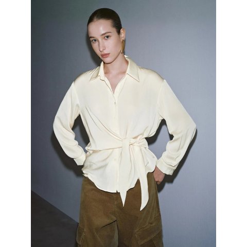 Tie Belted Shirt
