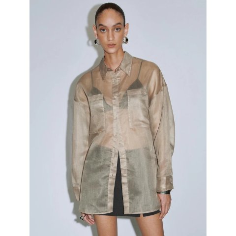 Sheer Short Sleeve Shirt