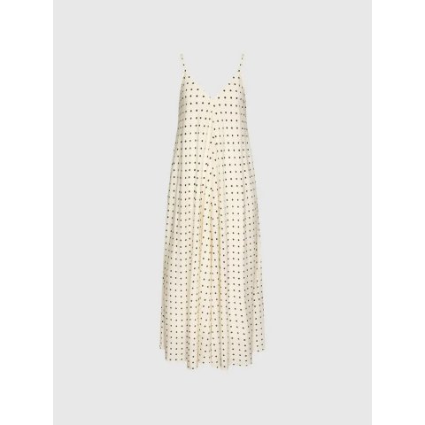 URBAN REVIVO Polka Dot Strappy A Line Midi Dress