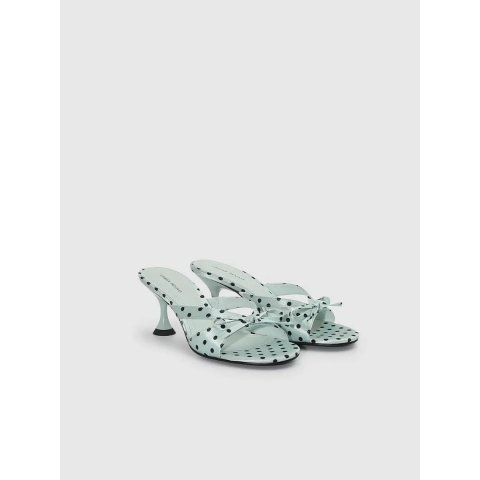 URBAN REVIVO Polka Dot Heeled Slippers