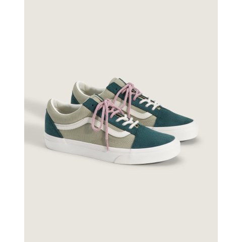 Vans Old Skool Shoe Pink Green