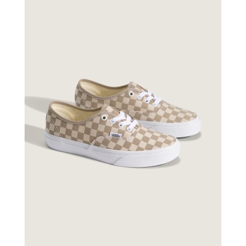 Vans Checkerboard Shoe Aluminum Grey Oatmeal Beige