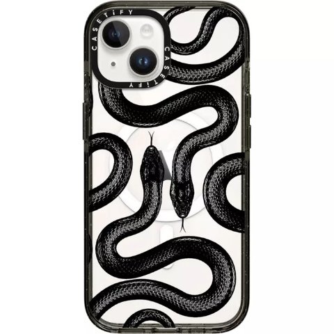 Casetify Impact iPhone 15 Case Black Kingsnake