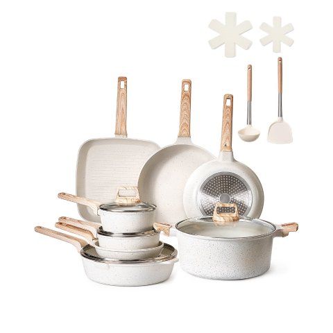 VEVOR 19-Piece Nonstick Granite Cookware Set