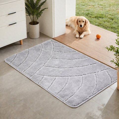 VEVOR Front Door Mat Grey 35.83x24.02 Inch