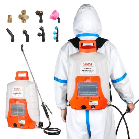 VEVOR Battery Powered Sprayer Backpack 4 Gal