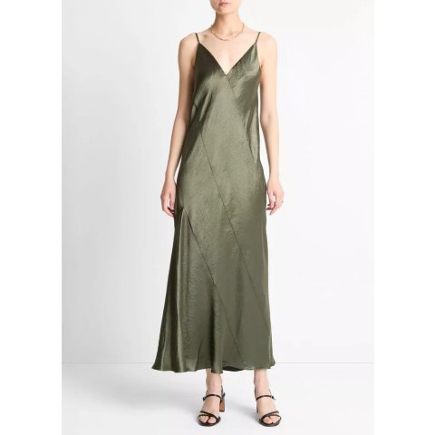Vince Satin Bias Slip Dress