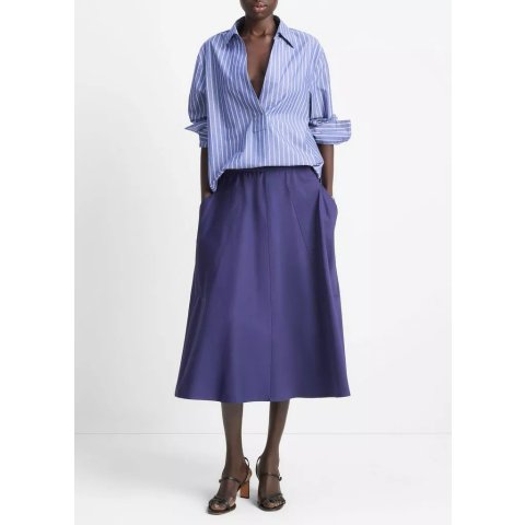 Vince Cotton Full Skirt