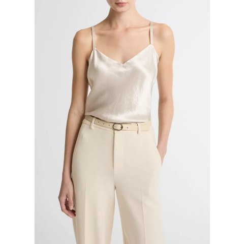Vince Satin V-Neck Camisole Top