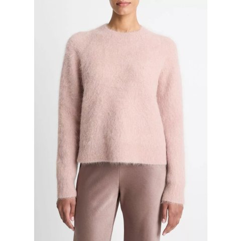 Vince Brushed Alpaca-Blend Crew Neck Sweater