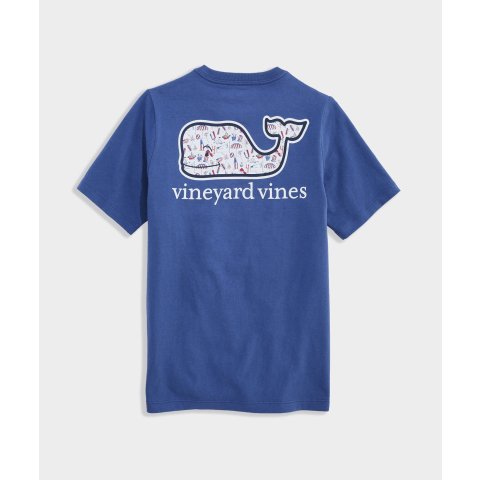 Vineyard Vines Beach Day Whale Boys' Short-Sleeve Pocket Tee