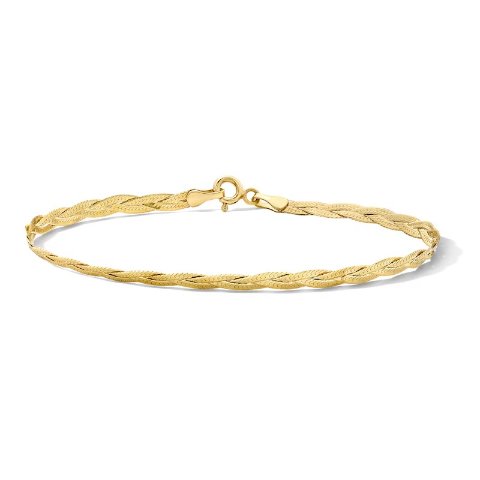 Zales 10K Gold Herringbone Chain Bracelet 2.8mm