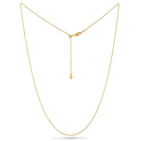 Zales 10K Gold Necklace 1.2mm 22in