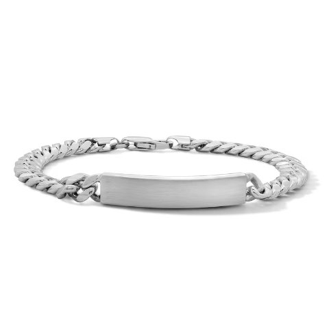 Zales 7.9mm Diamond-Cut Curb Bracelet Sterling Silver 8.5in